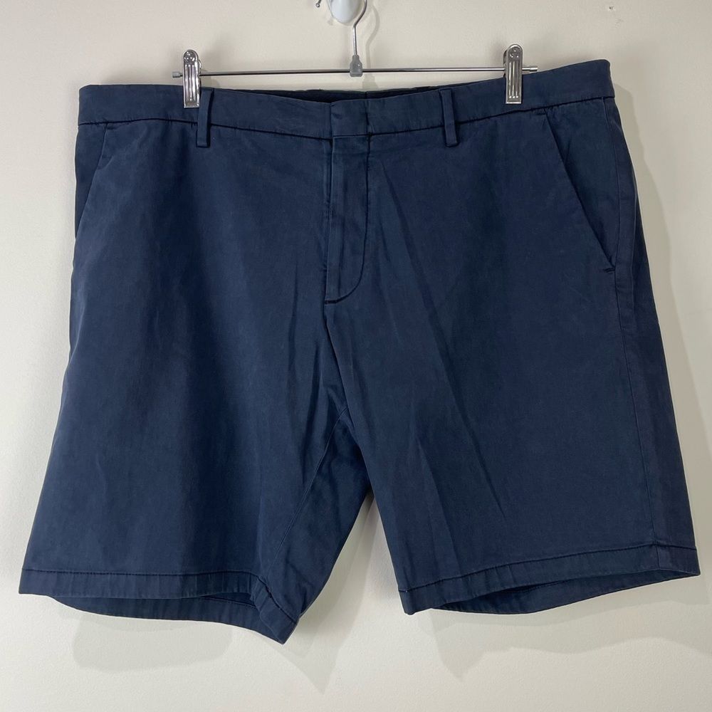 Zachary Prell Catalpa Chino Shorts Size 40 Navy Blue
